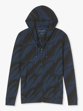Men's Hoodie London 8 Micro Modal Navy