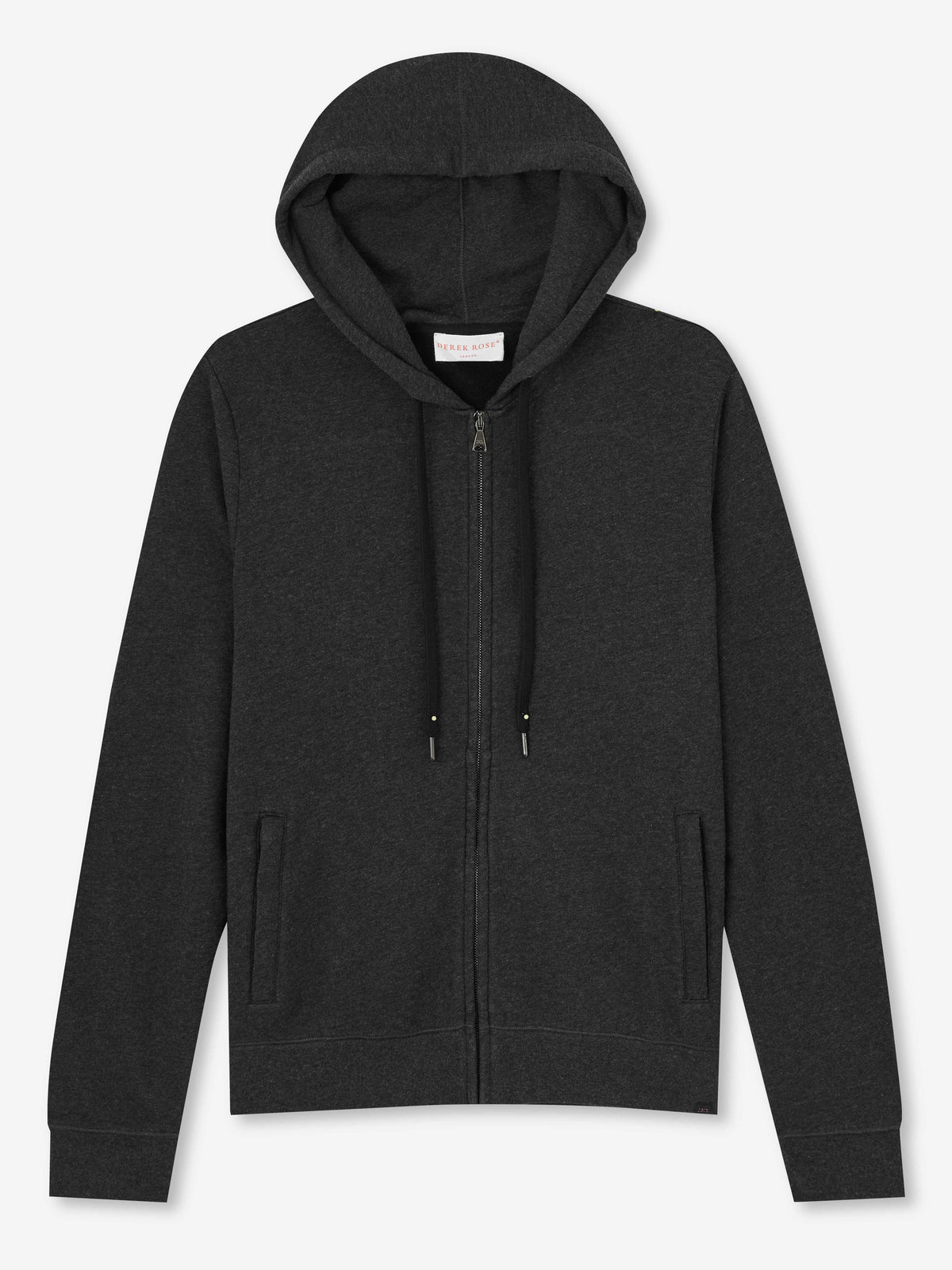 Men's Hoodie Quinn Cotton Modal Charcoal