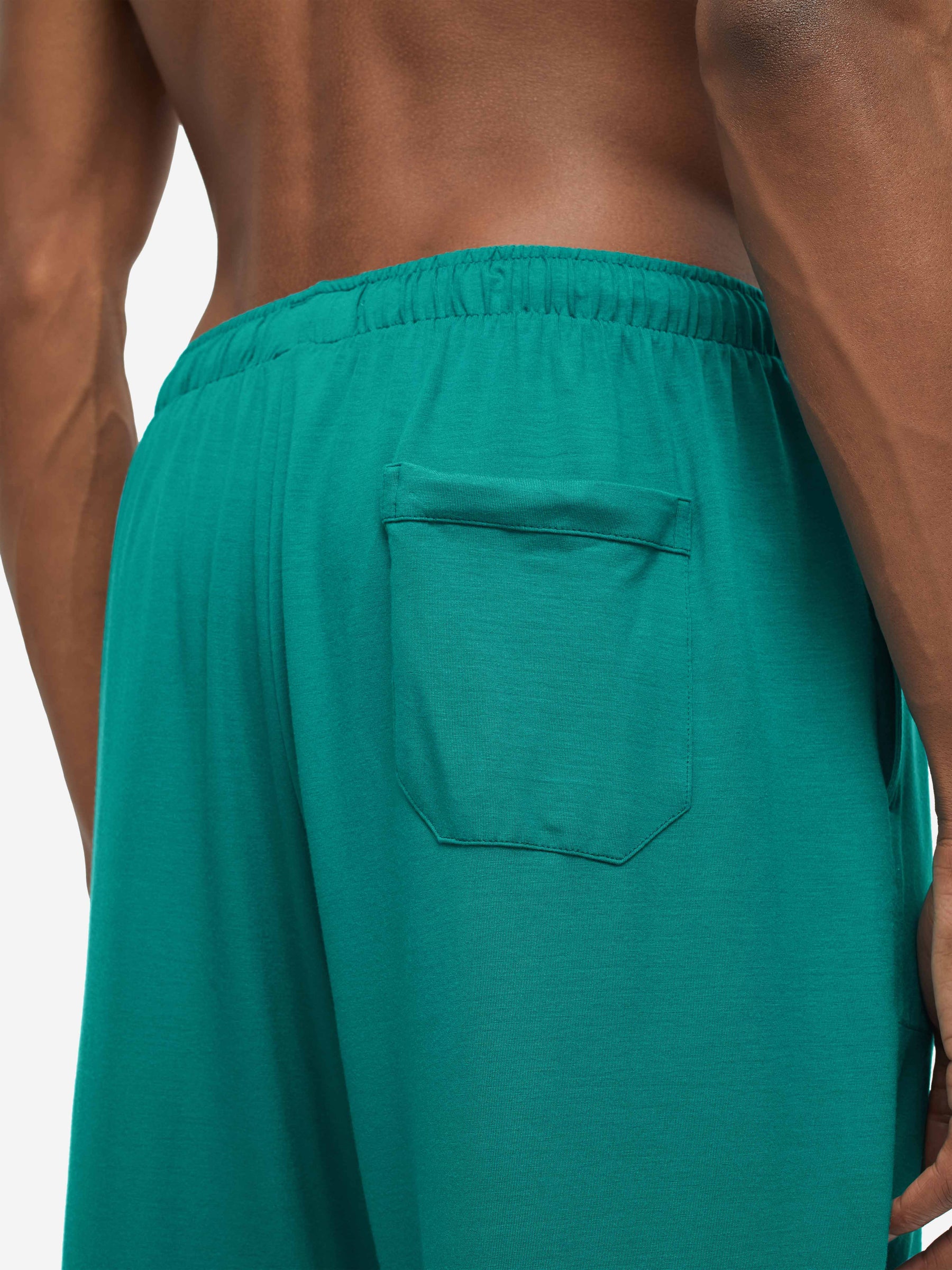 Men's Lounge Shorts Basel Micro Modal Stretch Jungle Green