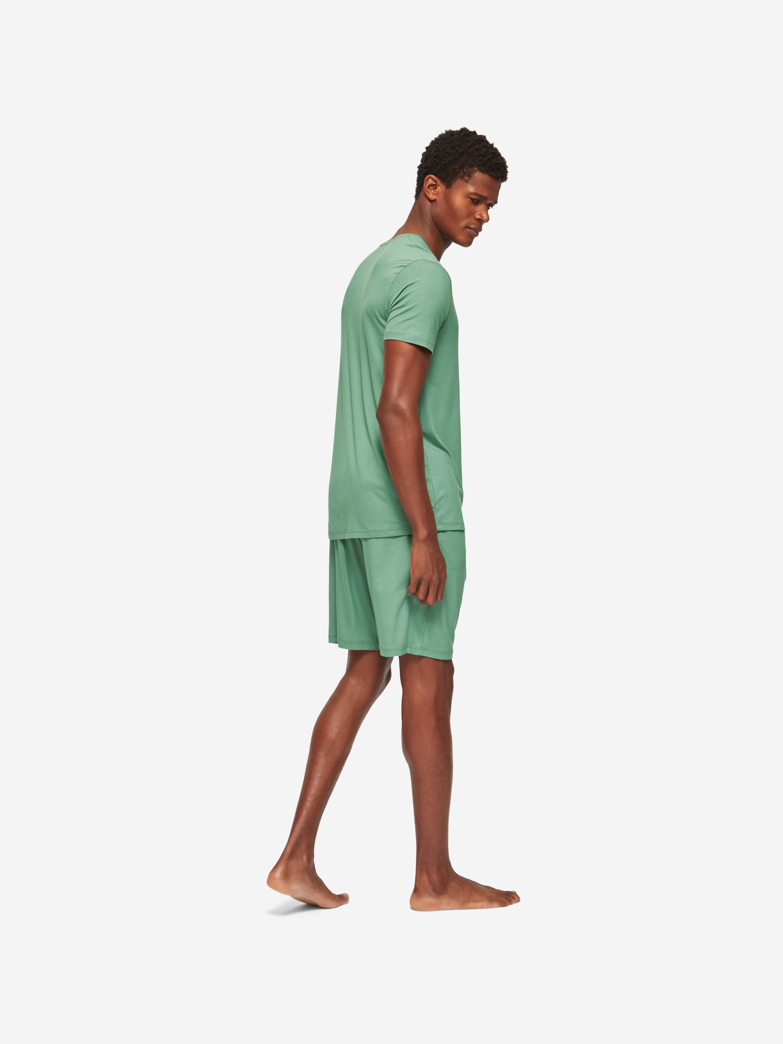 Men's Lounge Shorts Basel Micro Modal Stretch Sage Green