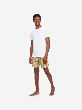 Men's Lounge Shorts Ledbury 49 Cotton Batiste Multi