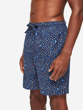 Men's Lounge Shorts Ledbury 58 Cotton Batiste Multi