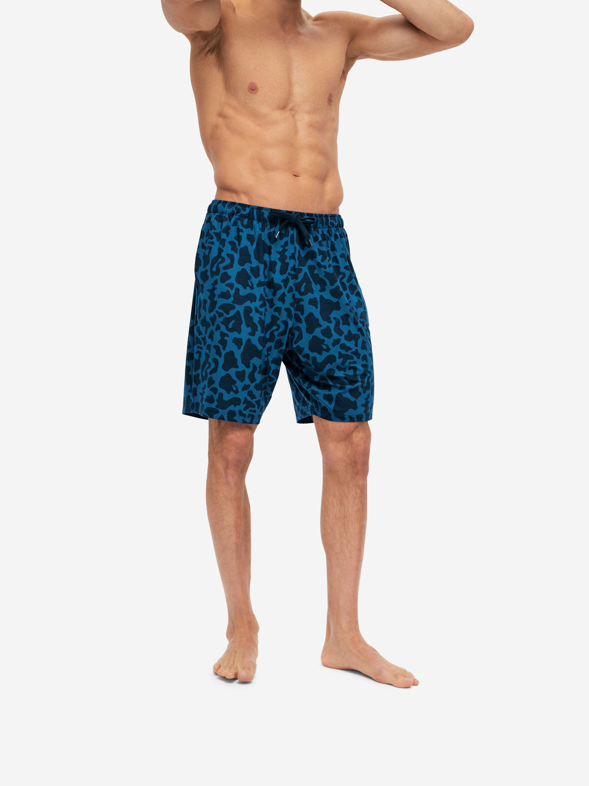 Men's Lounge Shorts London 7 Micro Modal Stretch Navy