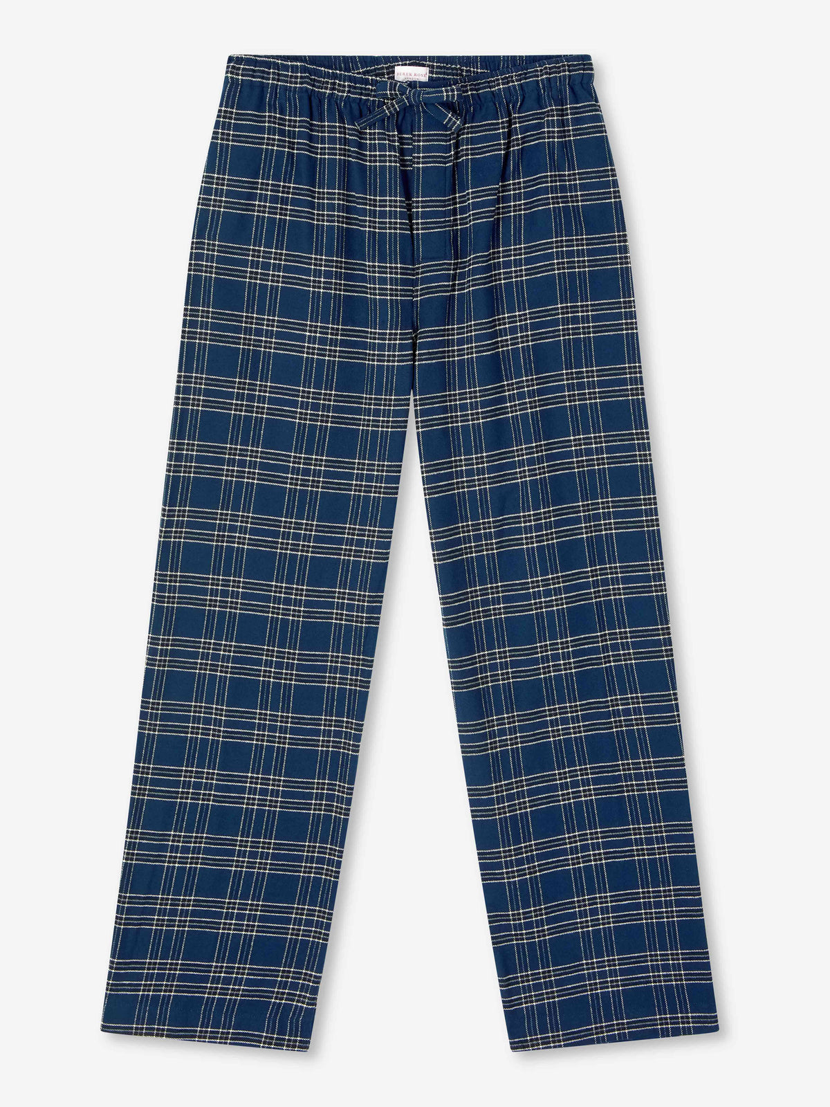 Men's Lounge Trousers Kelburn 30 Brushed Cotton Navy
