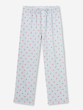 Men's Lounge Trousers Nelson 84 Cotton Batiste Blue