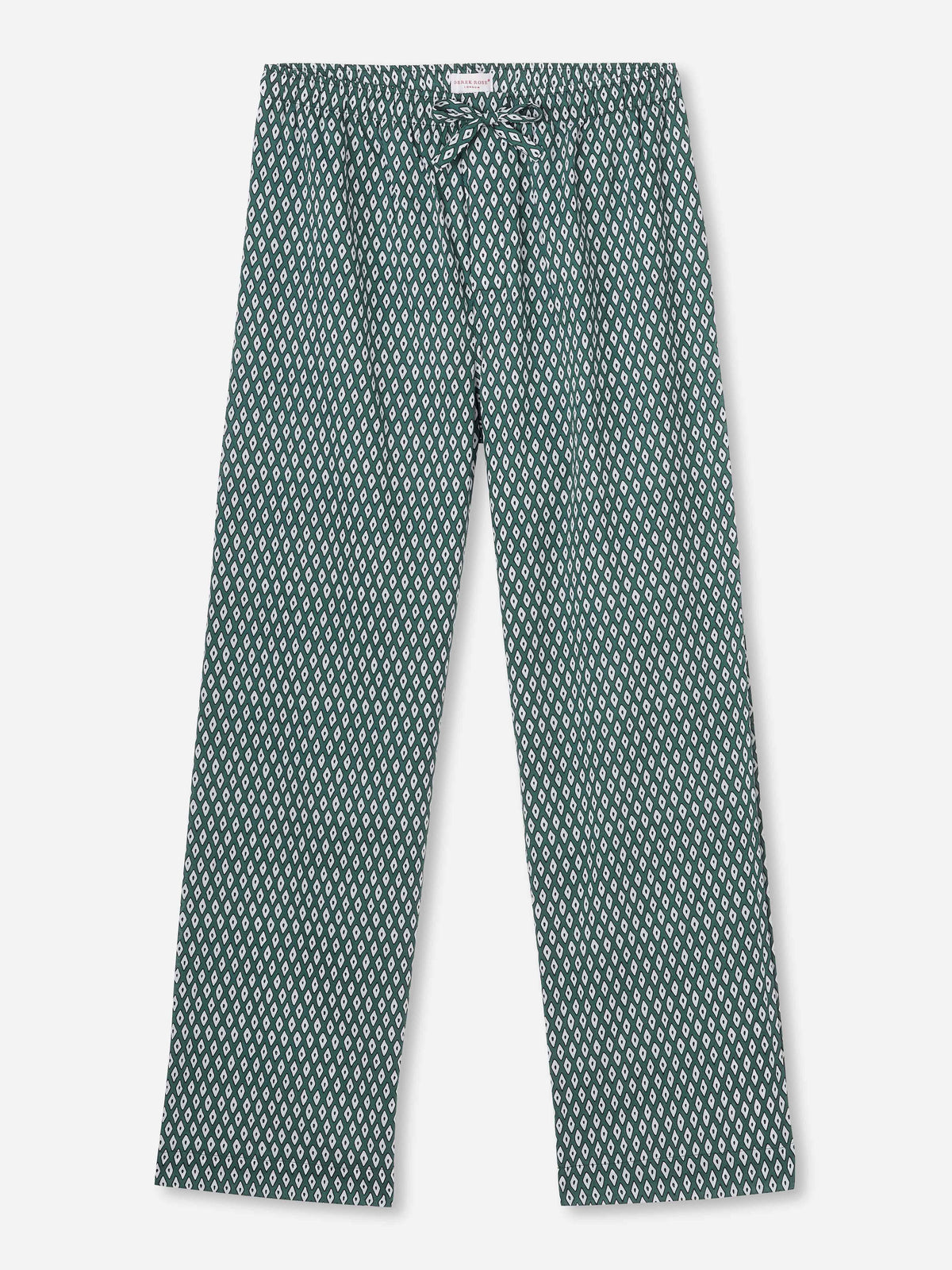 Men's Lounge Trousers Nelson 87 Cotton Batiste Green