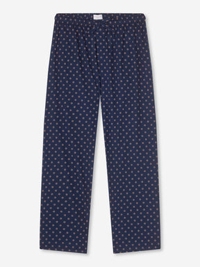 Men's Lounge Trousers Nelson 90 Cotton Batiste Navy