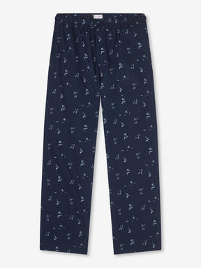 Men's Lounge Trousers Nelson 91 Cotton Batiste Navy