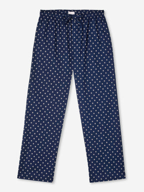Men's Lounge Trousers Nelson 93 Cotton Batiste Navy