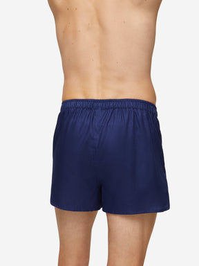 Men's Modern Fit Boxers Lombard 6 Cotton Jacquard Navy