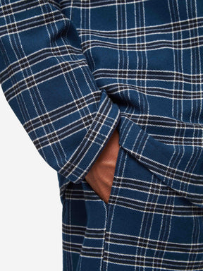 Men's Modern Fit Pyjamas Kelburn 30 Brushed Cotton Navy