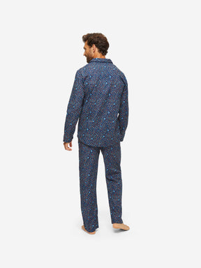 Men's Modern Fit Pyjamas Ledbury 58 Cotton Batiste Multi