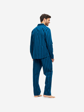Men's Modern Fit Pyjamas Royal 218 Cotton Navy
