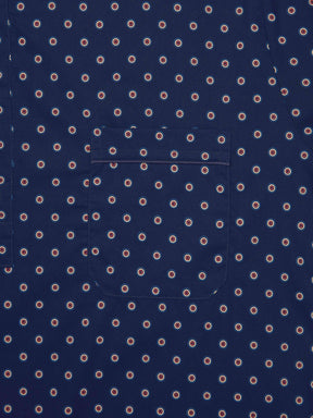 Men's Nightshirt Nelson 90 Cotton Batiste Navy