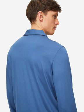 Men's Pyjamas Basel Micro Modal Stretch Storm Blue