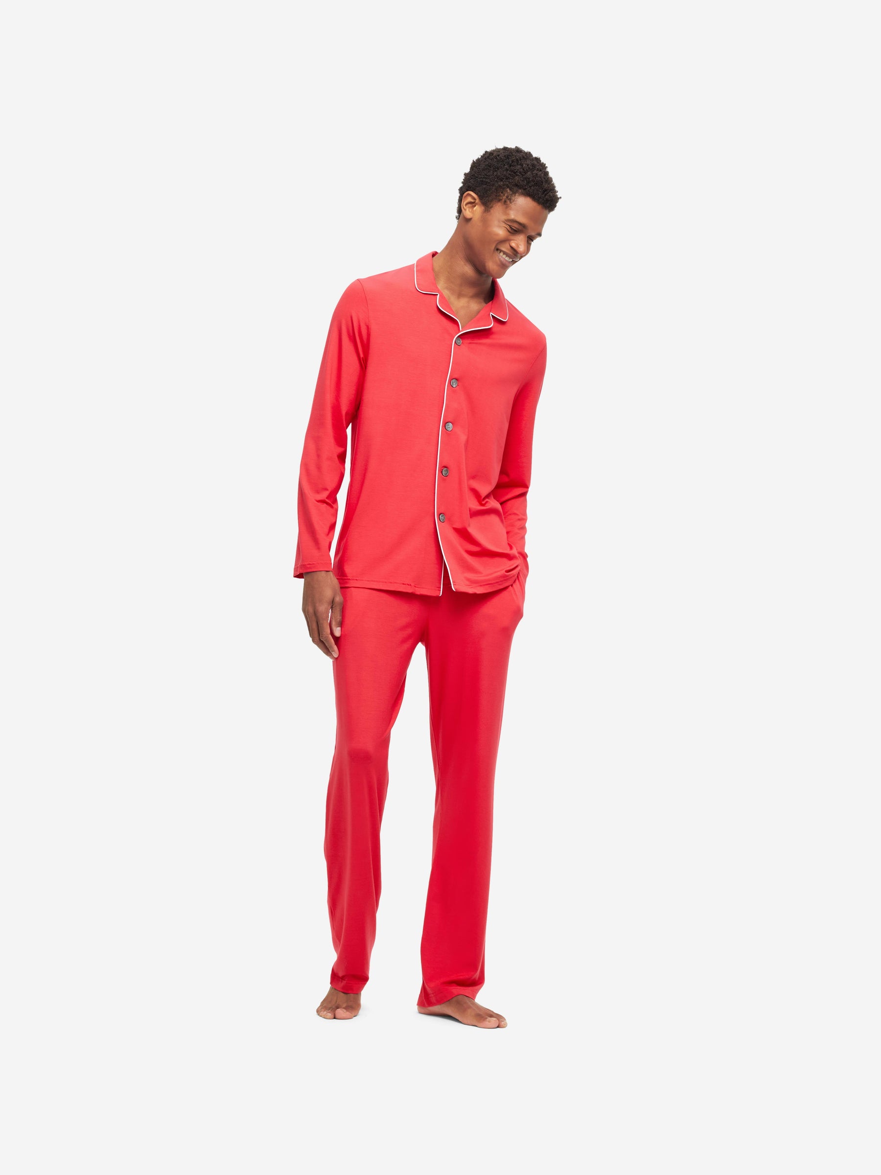 Men's Pyjamas Basel Micro Modal Stretch London Red
