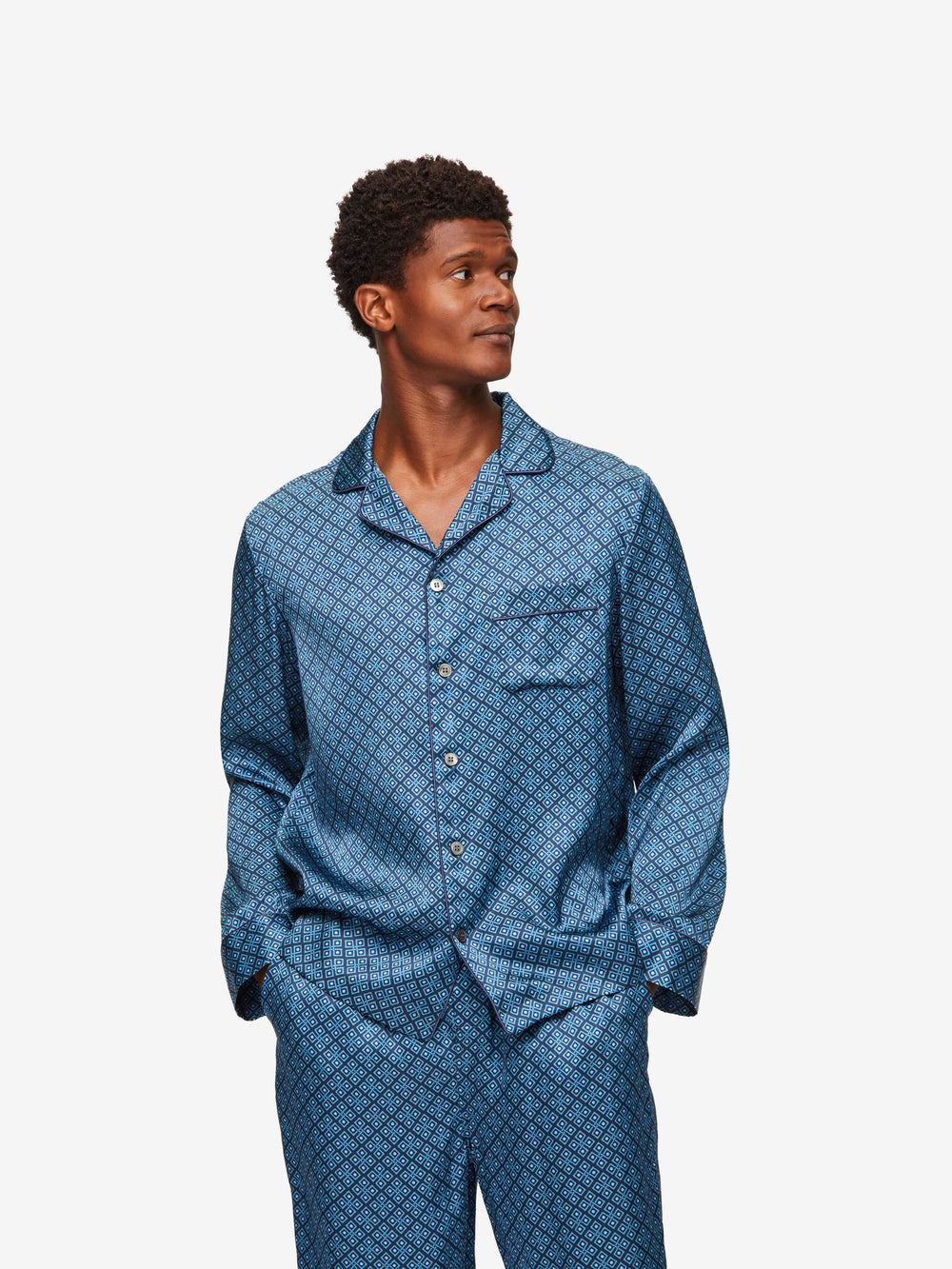 Luxury Men's Silk Pyjamas | Silk Satin Pyjamas | Derek Rose