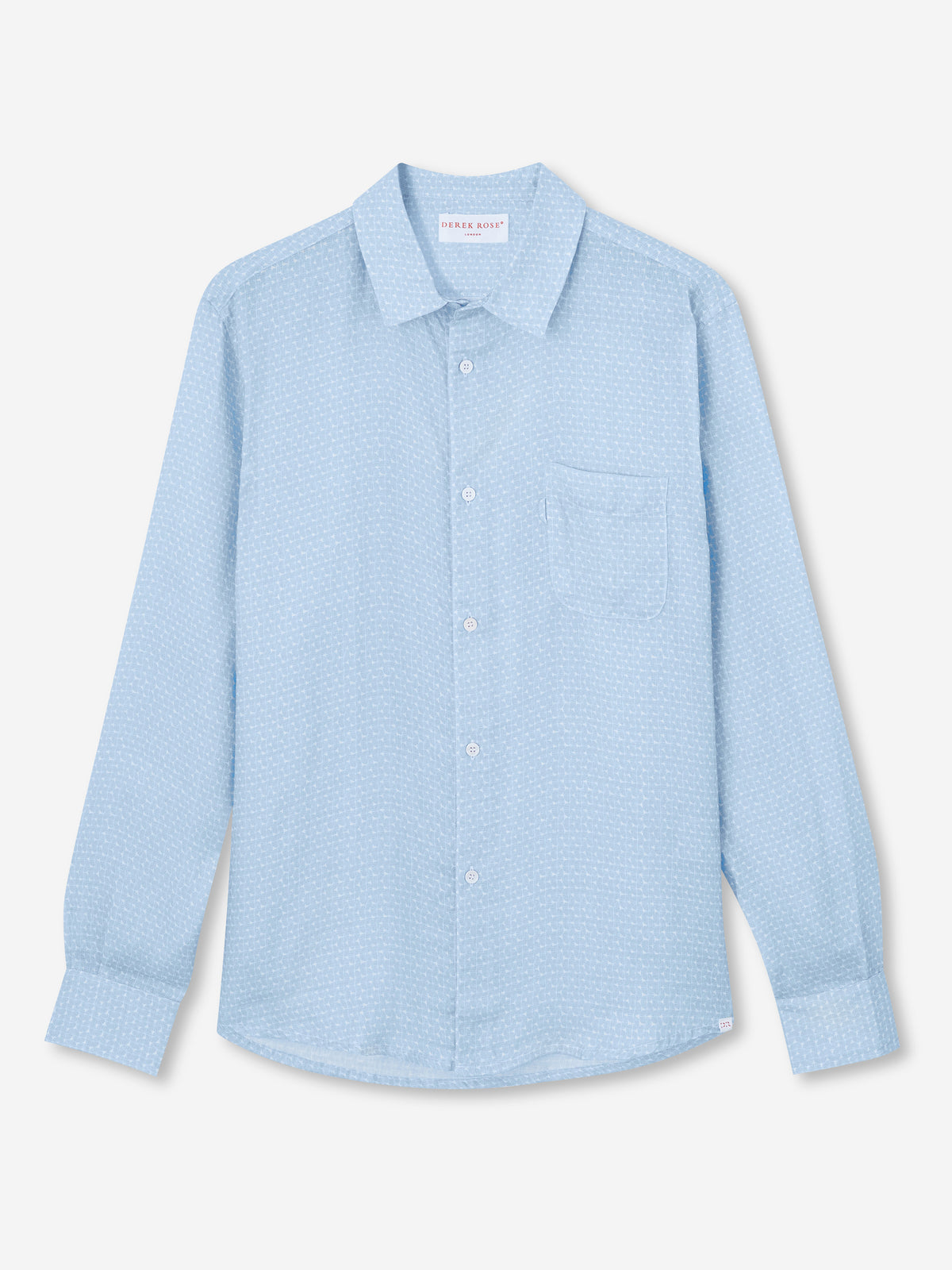 Men's Shirt Milan 15 Linen Blue