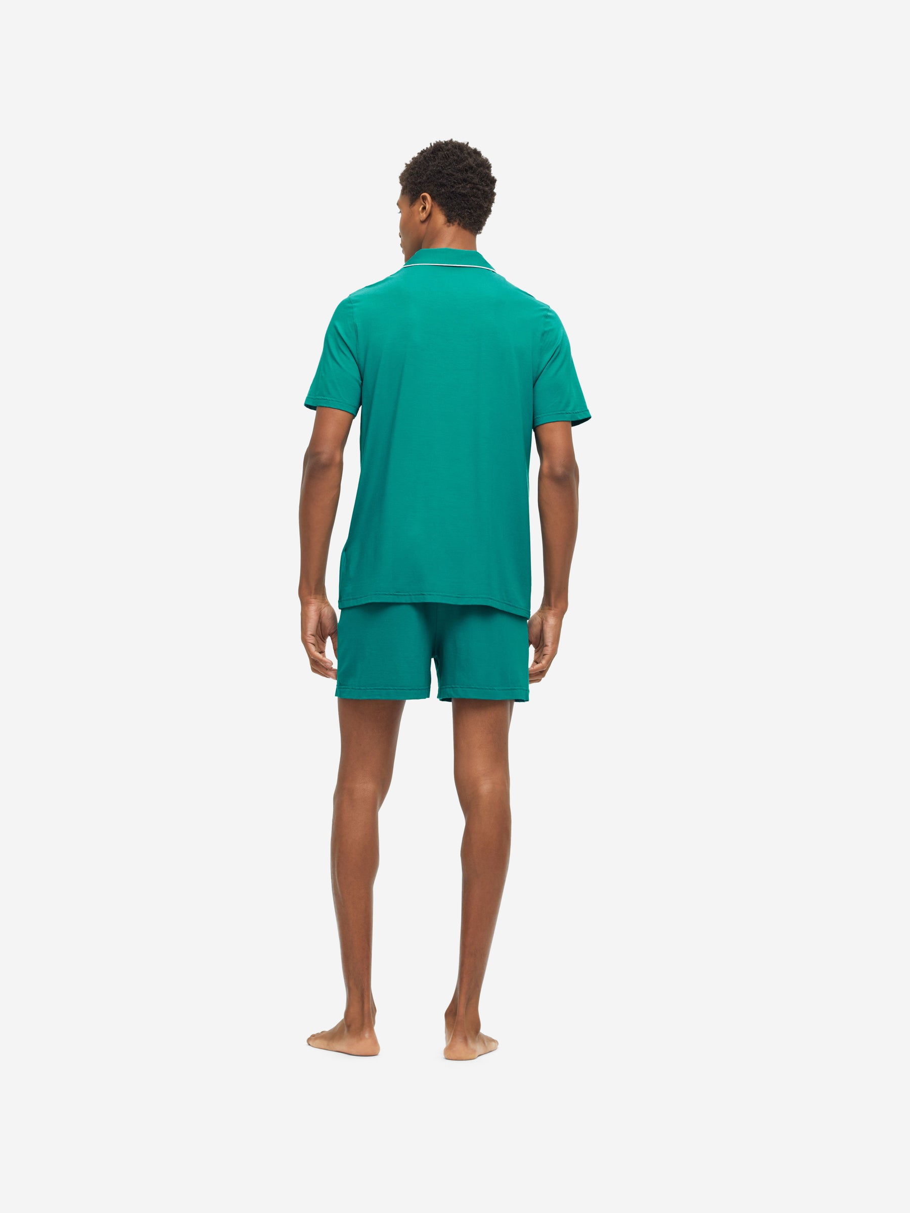 Men's Short Pyjamas Basel Micro Modal Stretch Jungle Green