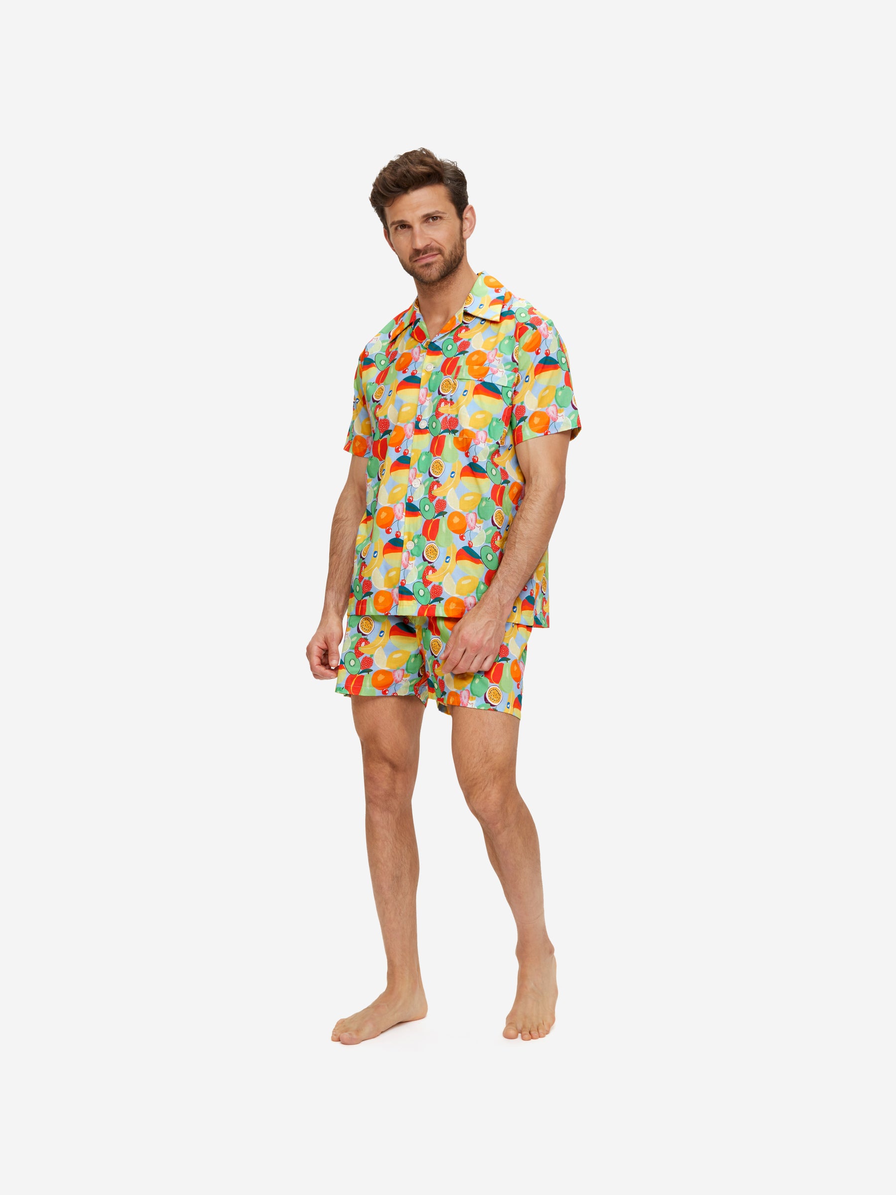 Men's Short Pyjamas Ledbury 49 Cotton Batiste Multi