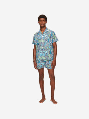 Men's Short Pyjamas Ledbury 57 Cotton Batiste Multi