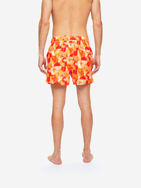 Men's Short Swim Shorts Maui 43 Orange