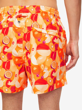 Men's Short Swim Shorts Maui 43 Orange