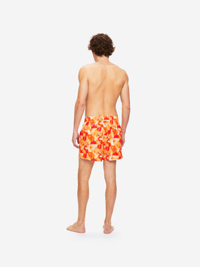 Men's Short Swim Shorts Maui 43 Orange