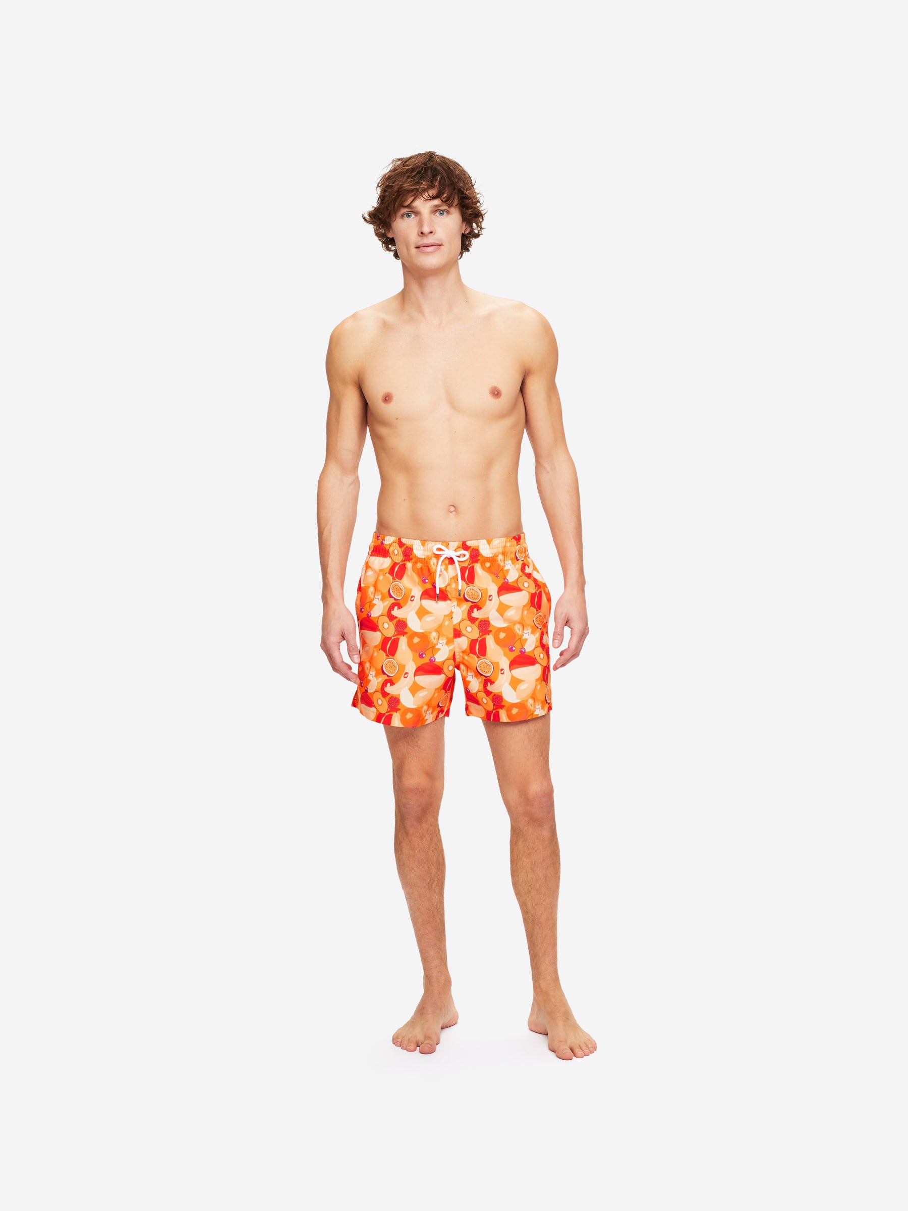 Men's Short Swim Shorts Maui 43 Orange