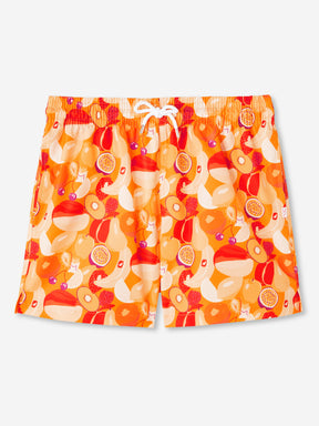 Men's Short Swim Shorts Maui 43 Orange