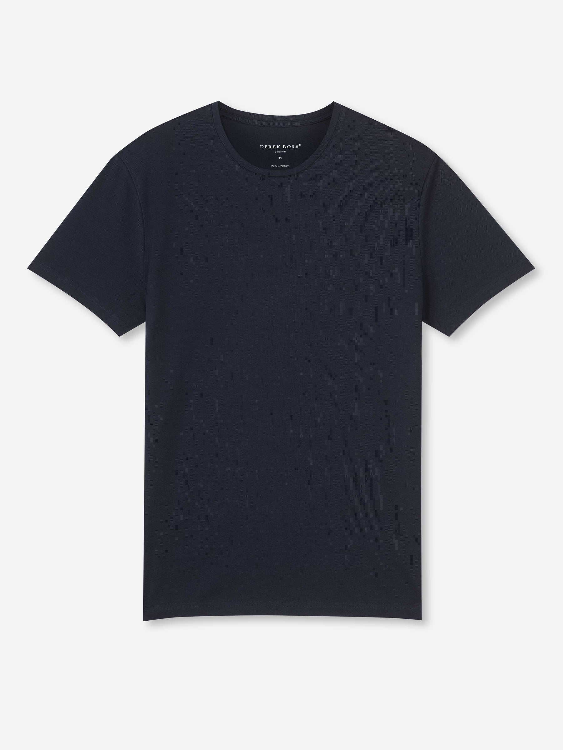 Men's T-Shirt Ramsay 2 Pique Cotton Tencel Navy