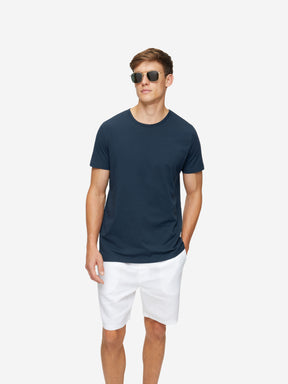 Men's T-Shirt Riley Pima Cotton Navy