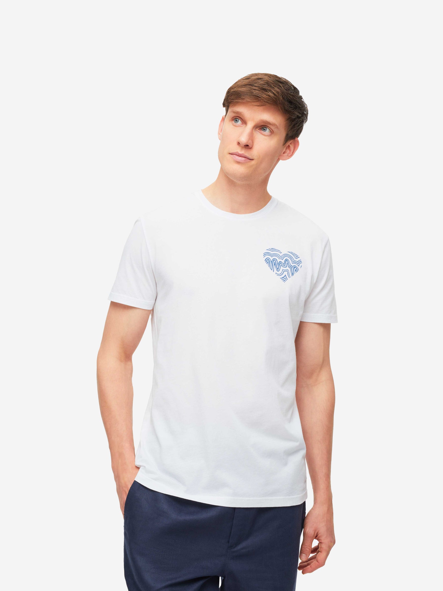 Men's T-Shirt Ripley 12 Pima Cotton Blue