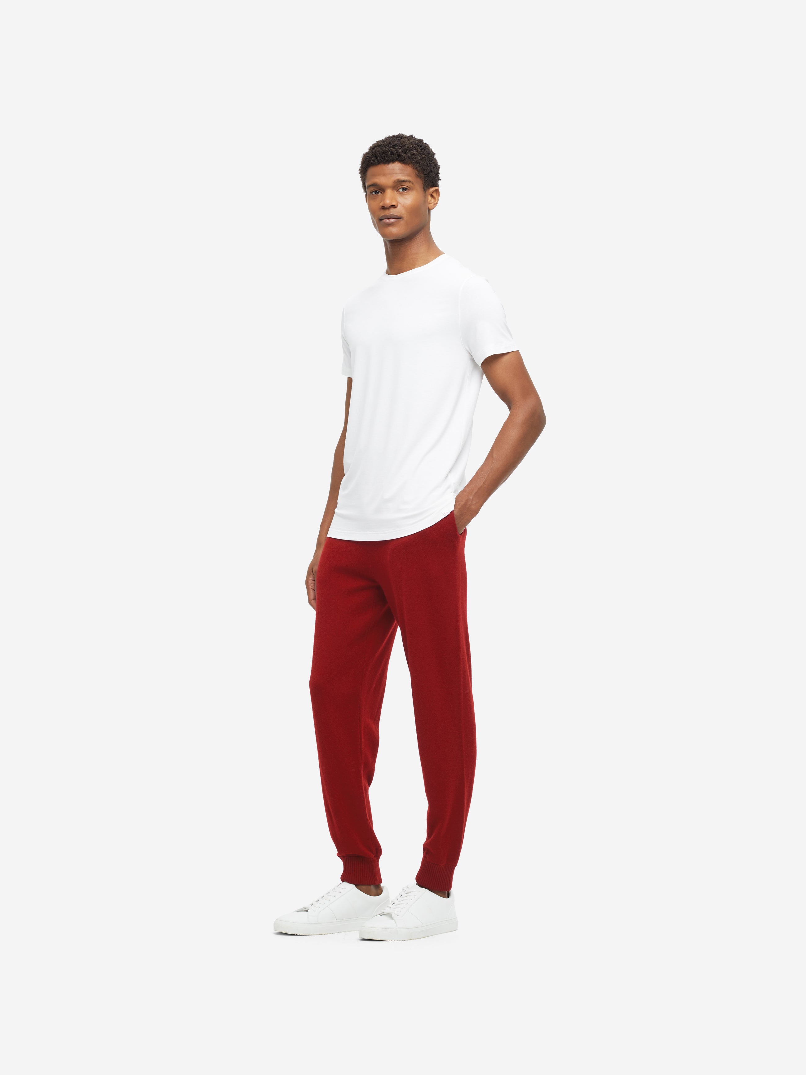 Men's Track Pants Finley Cashmere Deep Red