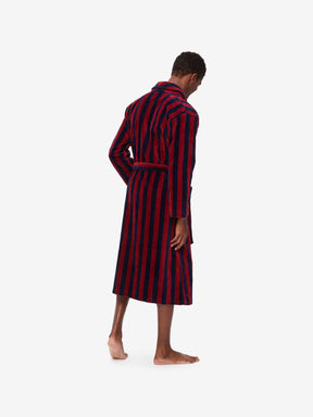 Men's Bathrobe Aston 32 Terry Cotton Red