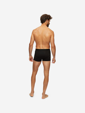 Men's Boxer Briefs Jack Pima Cotton Stretch Black