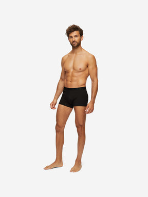 Men's Boxer Briefs Jack Pima Cotton Stretch Black