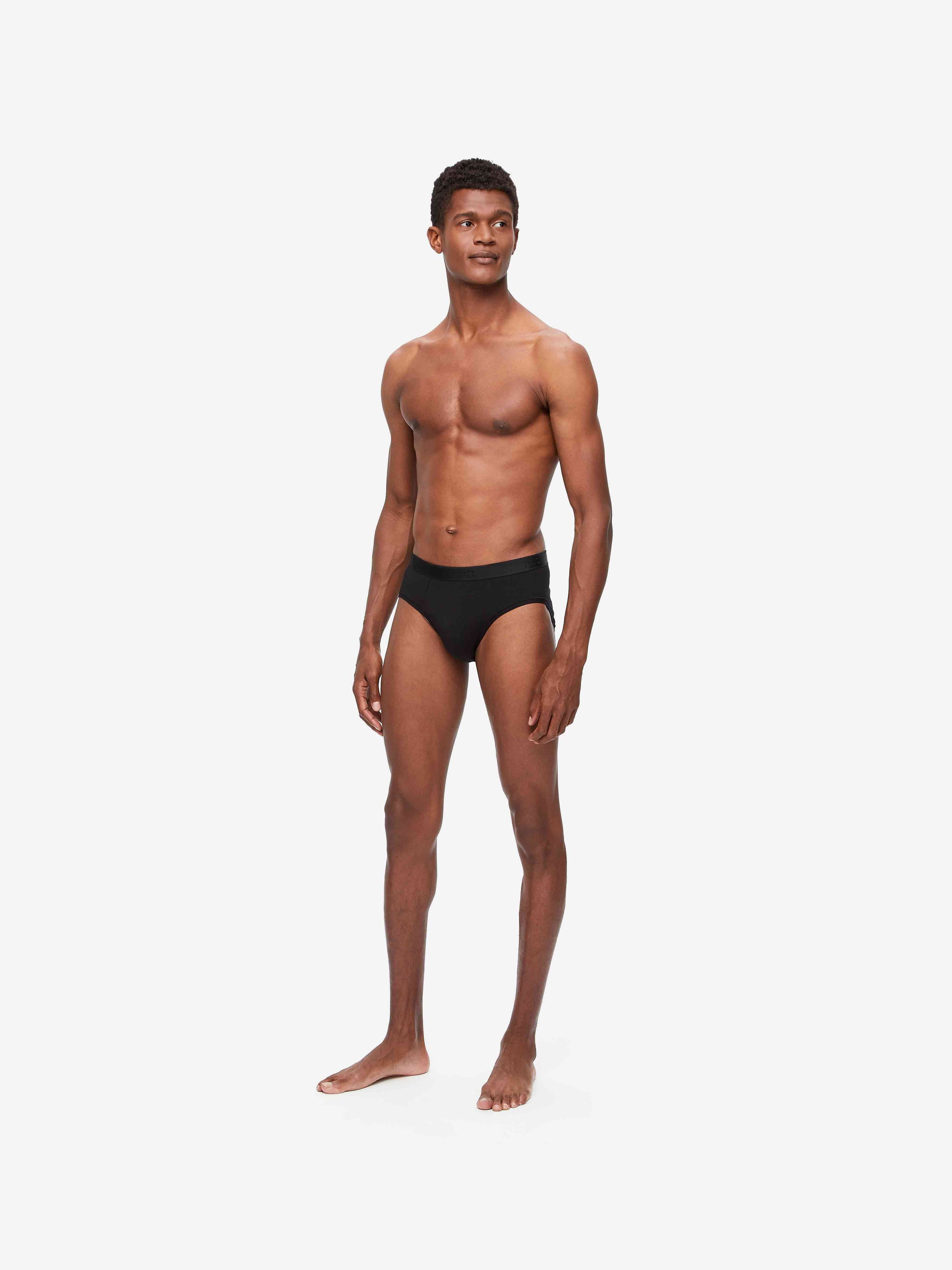 Men's Luxury Mid Brief Alex Micro Modal Black