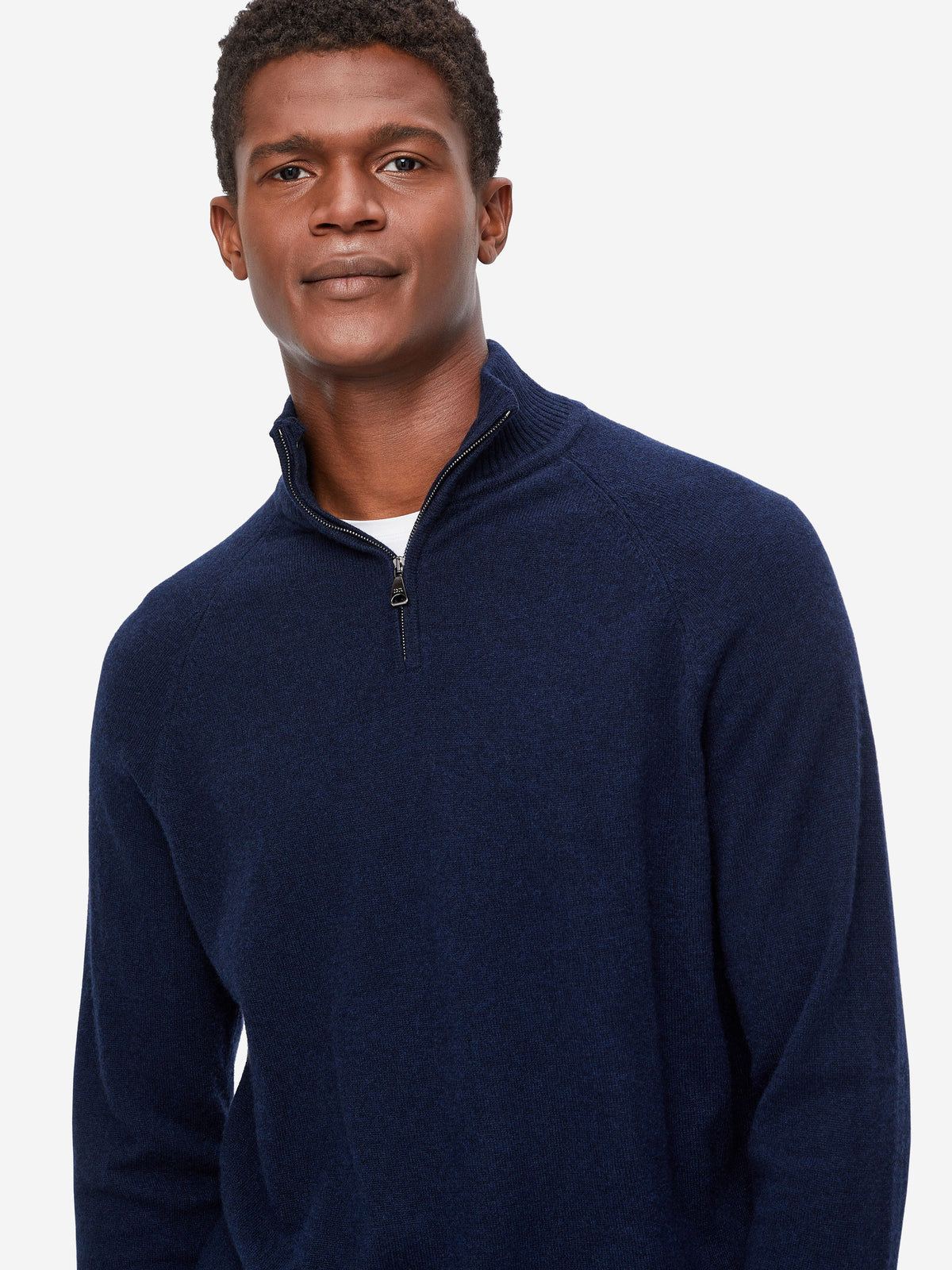 Men's Half-Zip Sweater Finley Cashmere Midnight