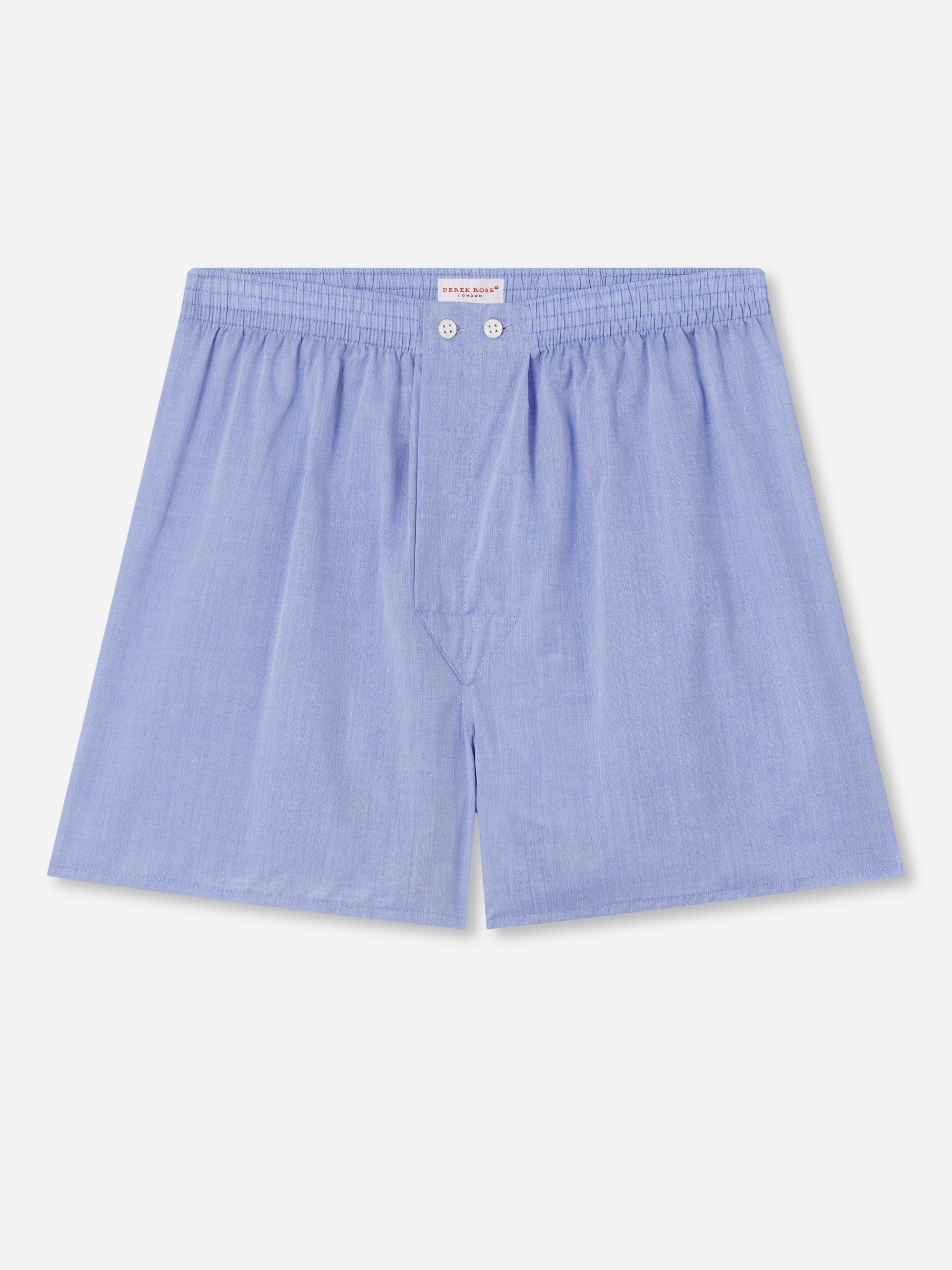 Mens Boxer Shorts Felsted 3 Cotton Blue Derek Rose