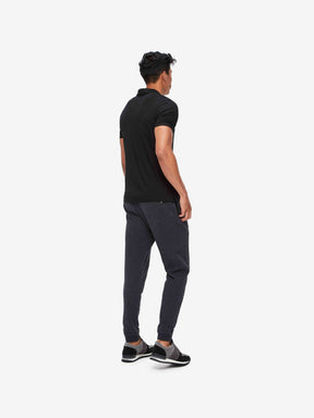Men's Polo Shirt Basel Micro Modal Stretch Black
