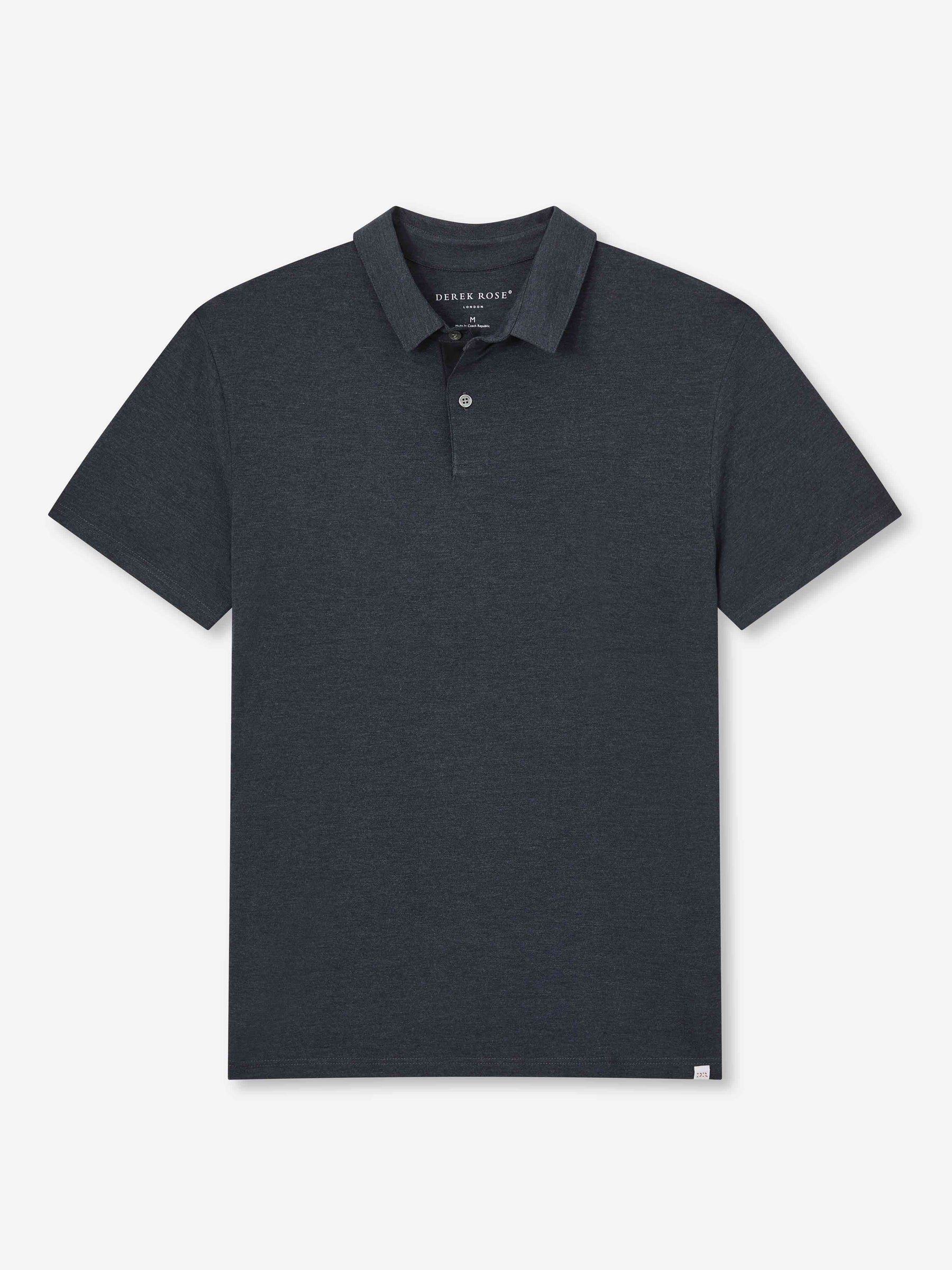 Men's Polo Shirt Marlowe Micro Modal Stretch Anthracite