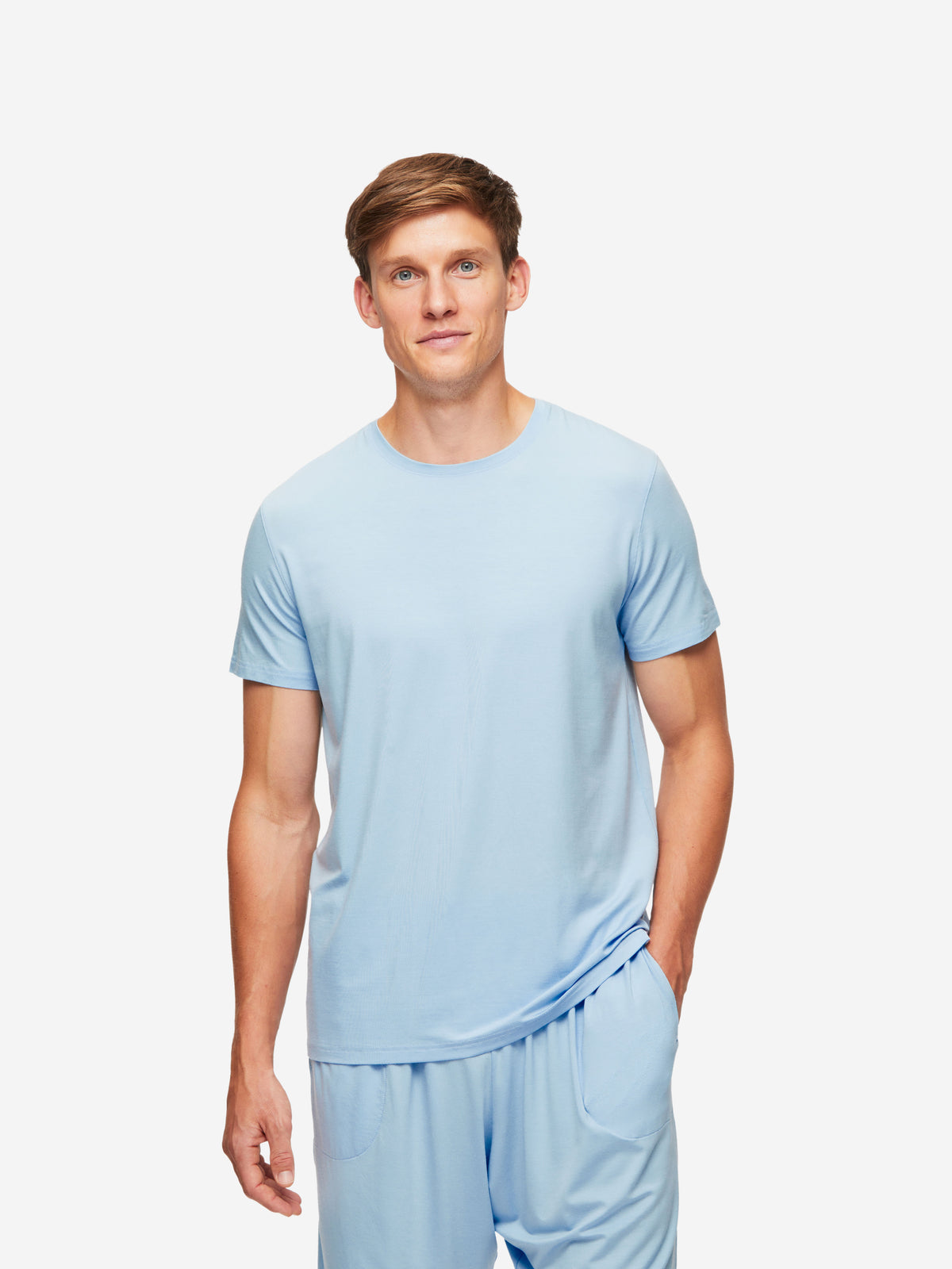 Men's T-Shirt Basel Micro Modal Stretch Sky