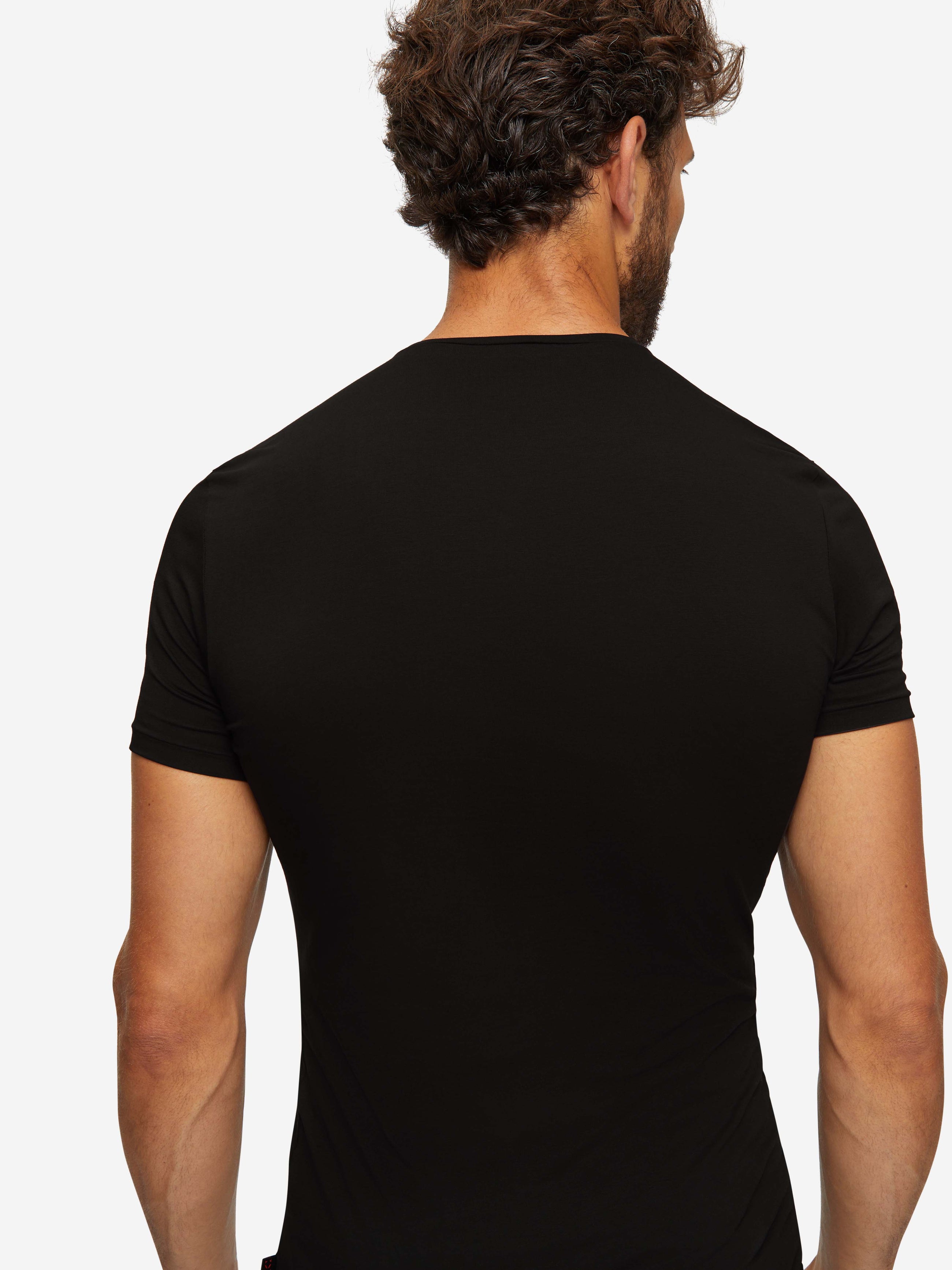 Men's Underwear T-Shirt Jack Pima Cotton Stretch Black