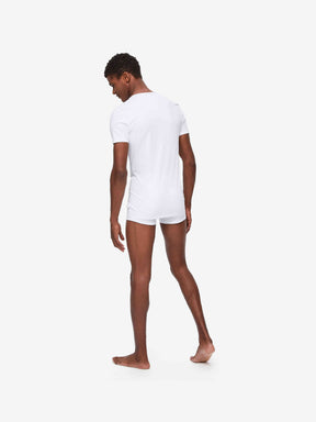 Men's Underwear V-Neck T-Shirt Jack Pima Cotton Stretch White