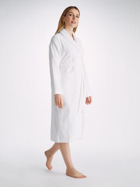 Women's Bathrobe Triton 10 Terry Cotton White