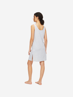 Women's Chemise Ethan Micro Modal Stretch Silver