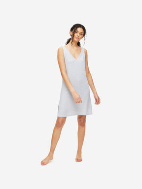 Women's Chemise Ethan Micro Modal Stretch Silver