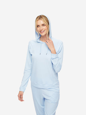 Women's Pullover Hoodie Basel Micro Modal Stretch Sky