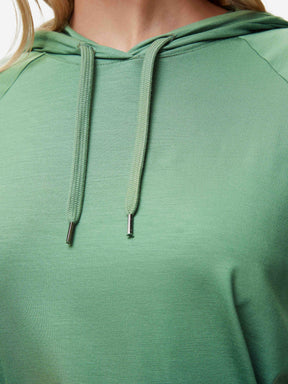Women's Pullover Hoodie Basel Micro Modal Stretch Sage Green
